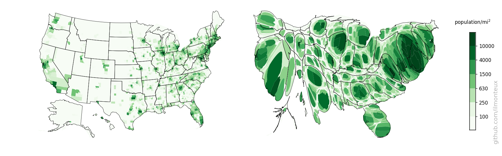 US population density